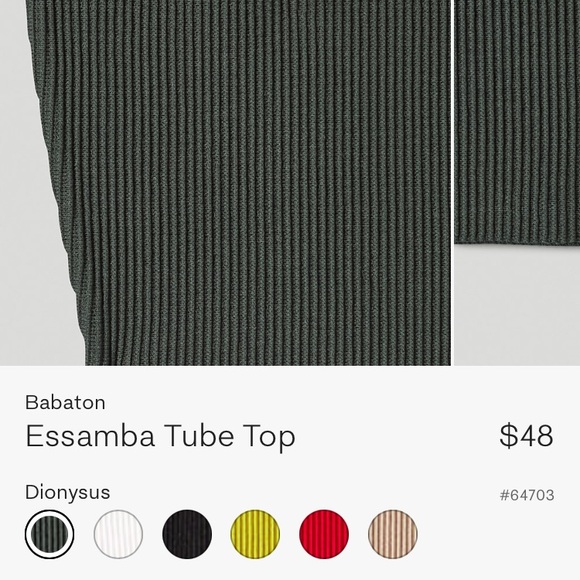 Aritzia- Essamba Babaton tube top - Picture 5 of 8